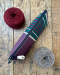 Knitting & Crochet Zip Pouch - Upcycled Awning
