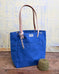 Knitting & Crochet Project Tote Bag - Coastal Blue