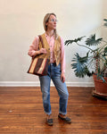 Day Tote w/ Upcycled Vintage Materials