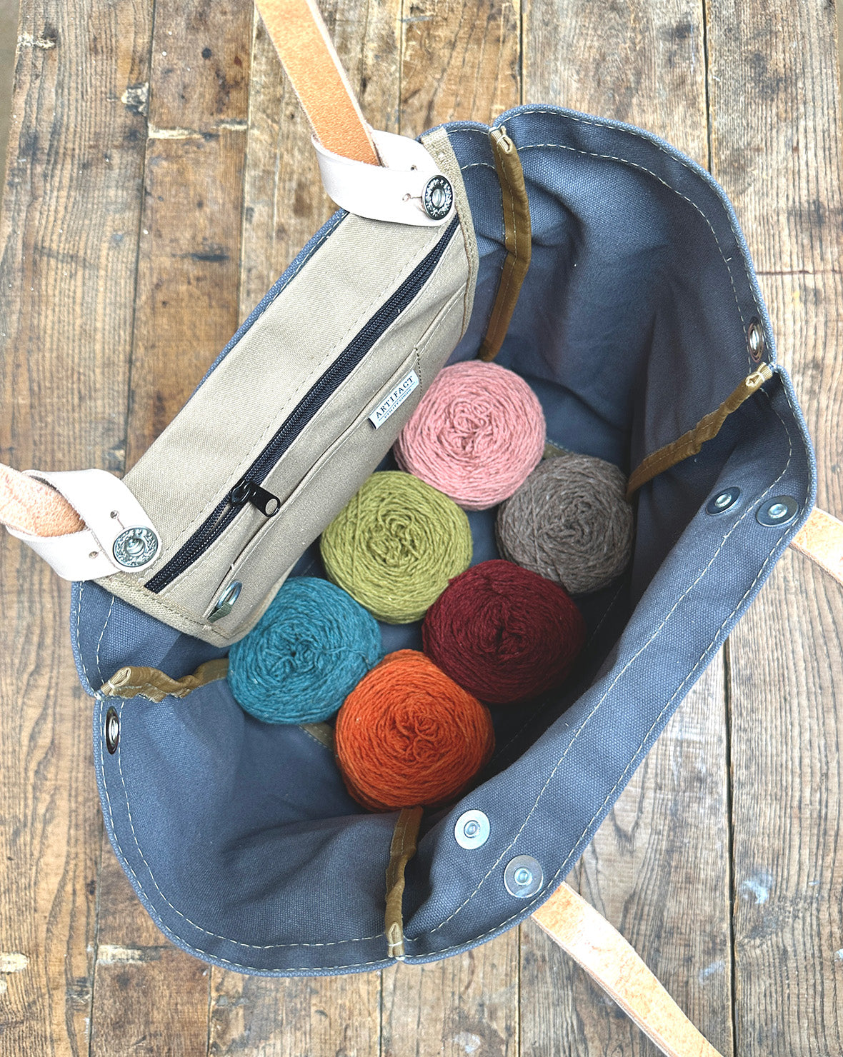 Slate - Tote Insert & Yarn Cakes Not Included