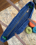 Navy Waxed Canvas