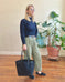 All Leather Tote - Black