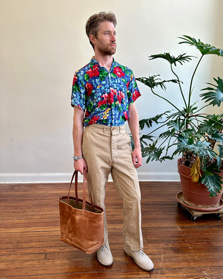 All Leather Tote: Safari Tan