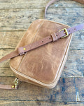 Leather Crossbody Handbag: Safari Tan - Made to Order
