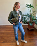 Hip Pack in Upcycled WWII Canvas Shelter Half