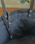 In matching black No.190 Tote