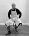 Ceramicist Pottery Split Leg Apron - Washed Denim