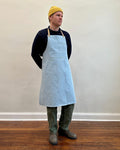 Ceramicist Pottery Split Leg Apron - Washed Denim