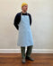 Ceramicist Pottery Split Leg Apron - Washed Denim