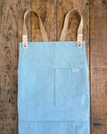 Ceramicist Pottery Split Leg Apron - Washed Denim