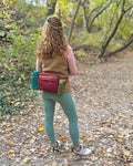 Trail Ready w/ a 6L Hip Pack & Bottle Sleeve (Sold Separately) 