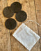 Vintage Laurel Wreath Leather Coaster Set - SALE