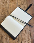Black Leather A5 Journal - SALE