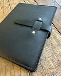 Black Leather A5 Journal - SALE