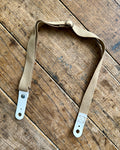 Tan Cotton w/ White PVC (vegan) 