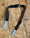 Black Cotton w/ Gray PVC (vegan) 