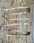 Waist Straps - Tan Cotton w/ White PVC (vegan)