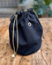 Black Herringbone Twill