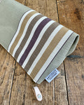 Zip Pouch in Upcycled Vintage Awning