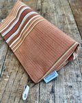 Zip Pouch in Upcycled Vintage Awning