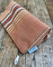 Zip Pouch in Upcycled Vintage Awning