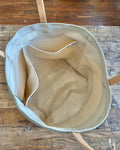 Upcycled Awning Tote -  Sea Foam