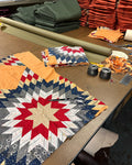 Skein Sack in Antique Lone Star Quilt