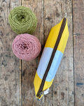 Knitting & Crochet Zip Pouch - Upcycled Awning