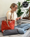 Papaya - Zip Pouch, Tote Insert, Yarn Tender, Yarn, & WIP Not Included 