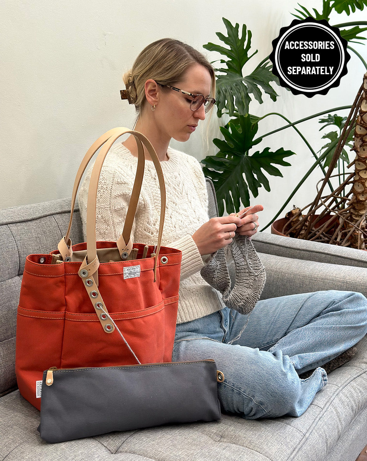 Knitting & Crochet Project Tote Bag - Studio Made