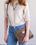 Dark Khaki Waxed Canvas & Leather