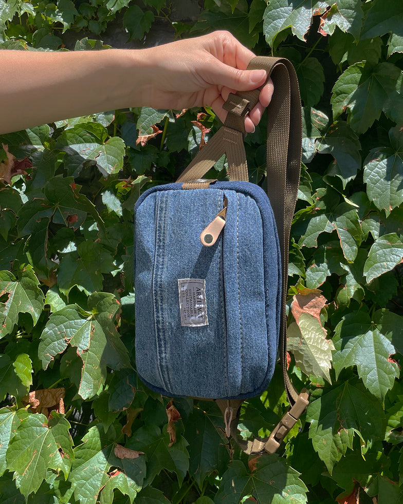 Hip Pack in Upcycled Vintage Denim