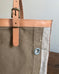 Zipper Tote From Antique Upcycled Canvas