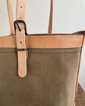 Zipper Tote From Antique Upcycled Canvas