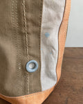 Zipper Tote From Antique Upcycled Canvas