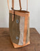 Zipper Tote From Antique Upcycled Canvas
