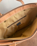 Zipper Tote From Antique Upcycled Canvas