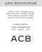 Personalize w/ Optional Monogram